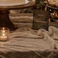 Gauze table runner