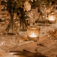 Mercury glass votives